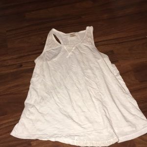 white lace tank top